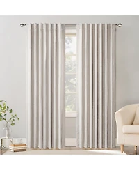 Chenille Blackout Back Tab Curtains Pair