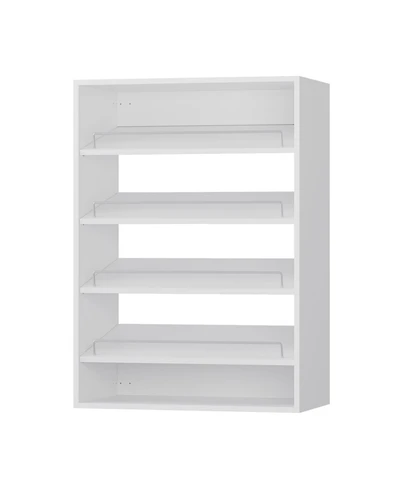 Modular Storage Angled Shelves, Wood Closet Organizer Adjustable, Stacking