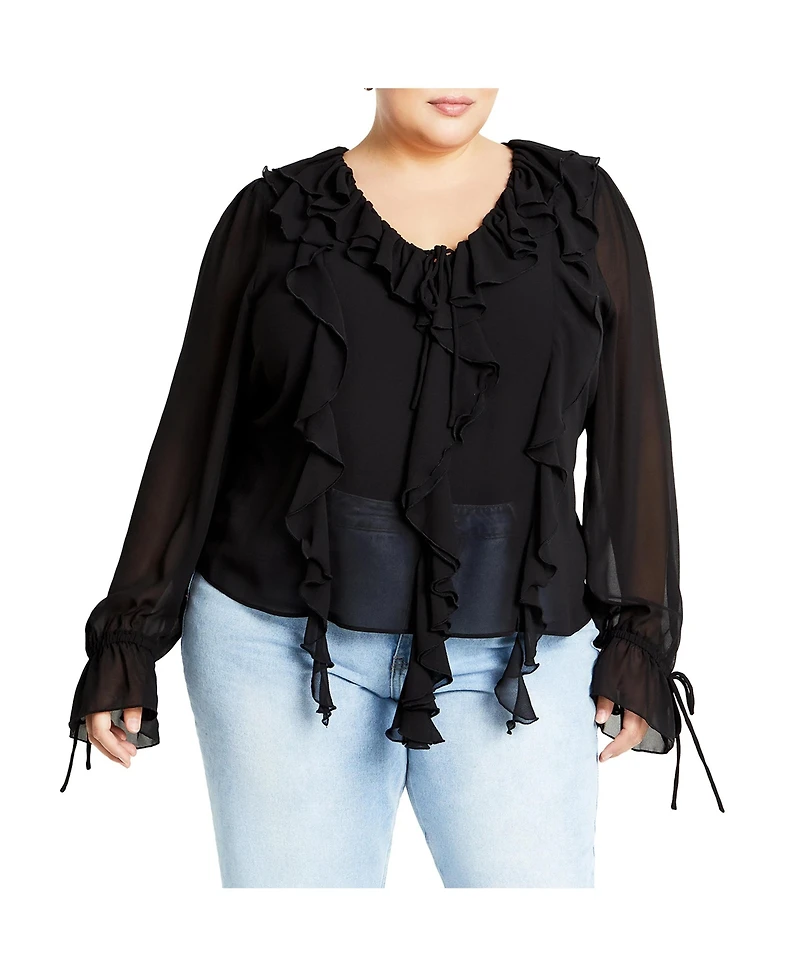 City Chic Plus Felix Top