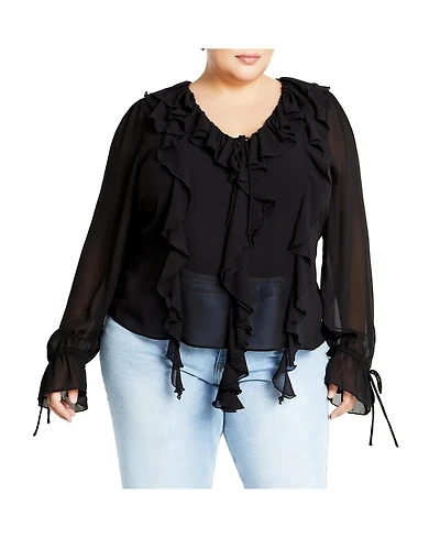 City Chic Plus Felix Top