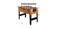 Kuyotq 48 Inch 3-In-1 Multi Combo Game Table with Soccer for Game Rooms
