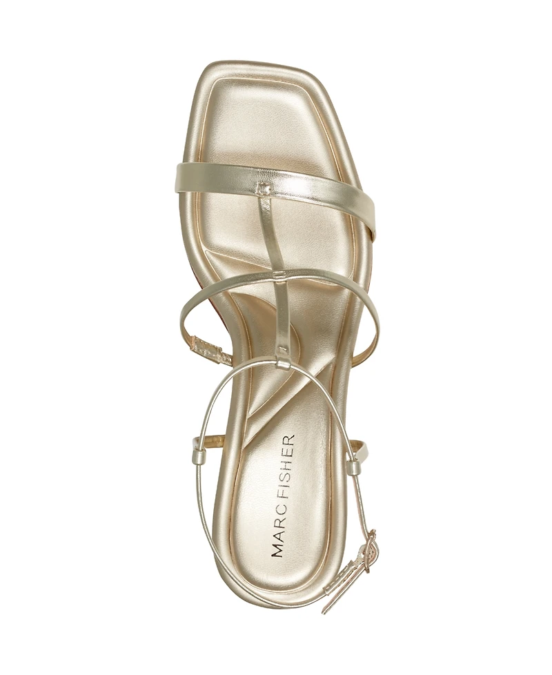 Marc Fisher Women's Gellyn Caged Block Heel Sandals