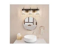 gaomon Modern Crystal Bathroom Vanity Lights Black Bathroom Light Fixtures Crystal Vanity Shower Lights Over Mirror