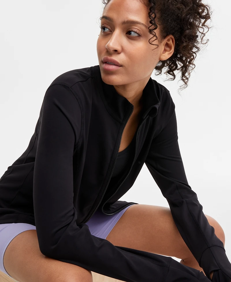 Id Ideology Women's Studio Full-Zip Jacket, Exclusively at Macy's