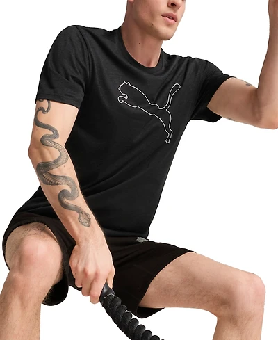 Puma Men's Performance Cat Logo Graphic Training T-Shirt