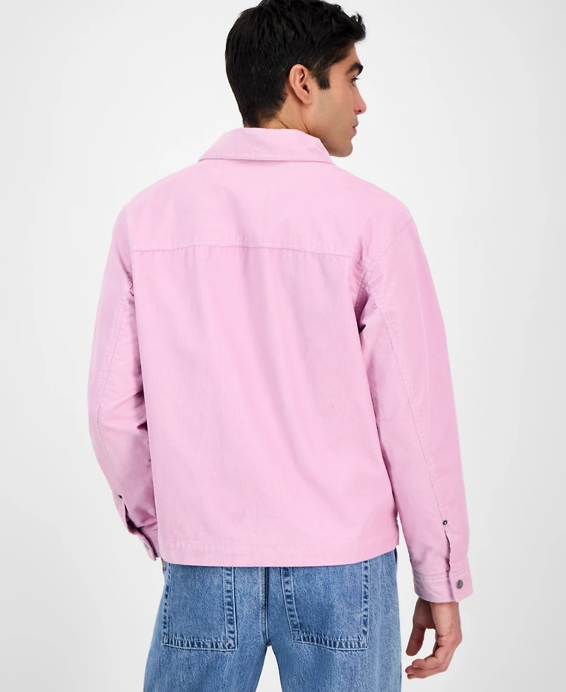 Sun + Stone Men's Long Sleeve Corduroy Zip-Front Jacket, Exclusively at Macy's