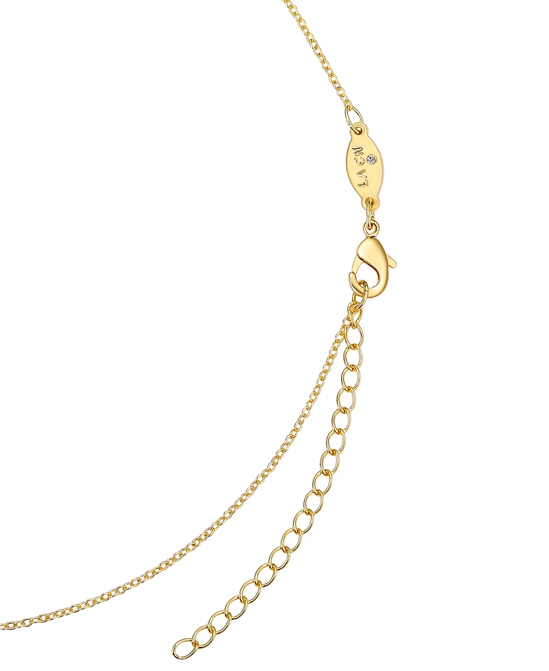 Disney Cubic Zirconia Mickey Mouse Dream Initial Pendant Necklace