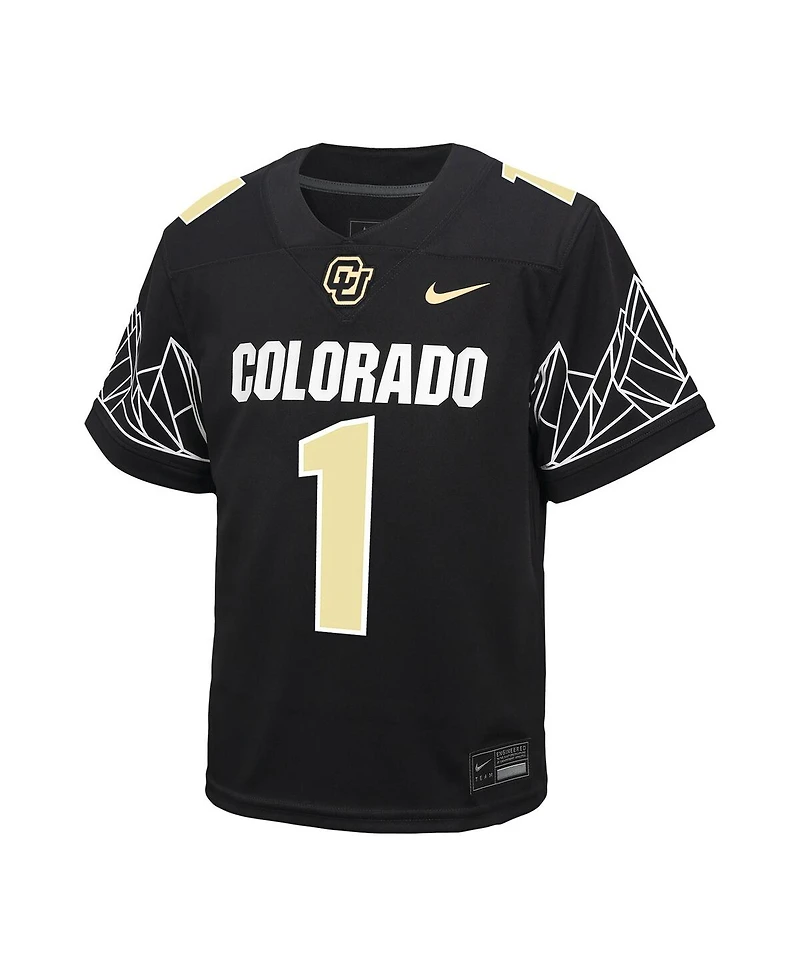 Nike Preschool 1 Black Colorado Buffaloes Untouchable Football Jersey