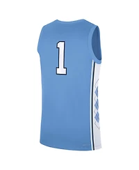 Jordan Men's Carolina Blue North Tar Heels Road Replica Basketball Jersey