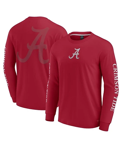 Fanatics Men's Crimson Alabama Tide Strive Long Sleeve T-Shirt
