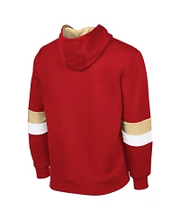 G-Ill Sports By Carl Banks Men's Scarlet/Gold San Francisco 49ers Adaptive Faceoff Pullover Hoodie