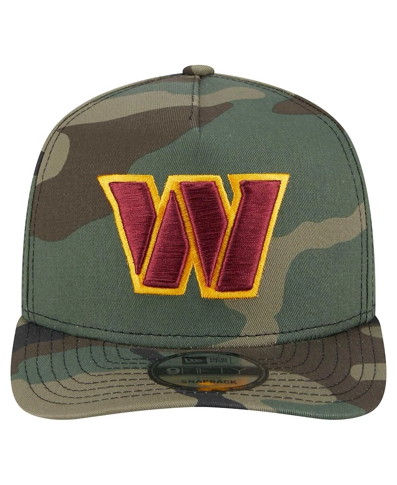 New Era Men's Camo Washington Commanders Woodsy 9FIFTY Snapback Hat