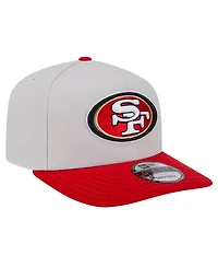 New Era Men's Stone San Francisco 49ers Decent 9FIFTY A-Frame Snapback Hat