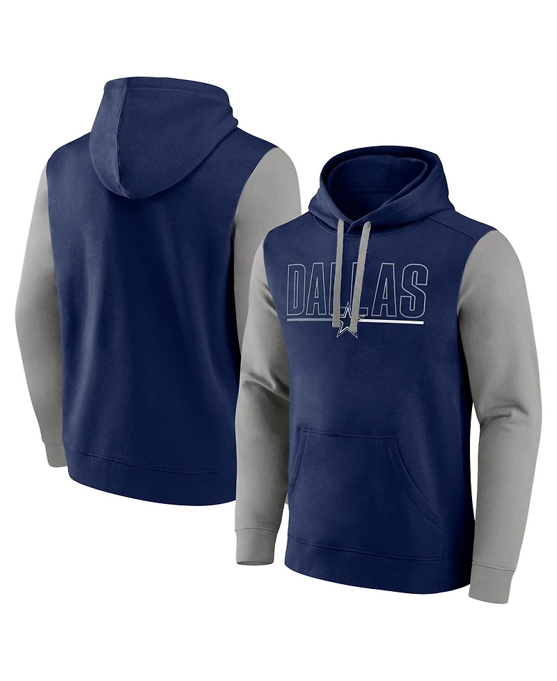 Fanatics Men's Navy Dallas Cowboys Big Tall Outline Pullover Hoodie