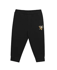 Outerstuff Toddler Black/Gold Pittsburgh Penguins Puck Hero Fleece Hoodie and Sweatpants Set