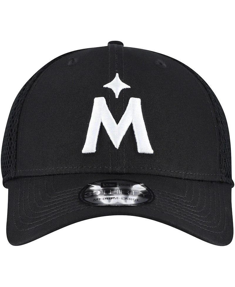 New Era Men's Minnesota Twins Evergreen Black White Neo 39THIRTY Flex Hat
