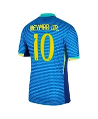 Nike Men's Neymar Jr. Blue Brazil National Team 2024 Away Stadium Replica Player Jersey