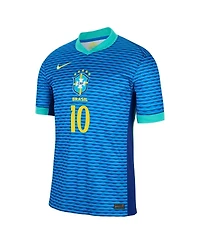 Nike Men's Neymar Jr. Blue Brazil National Team 2024 Away Stadium Replica Player Jersey