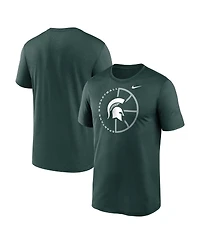 Nike Men's Green Michigan State Spartans Legend Basketball Icon Performance T-Shirt