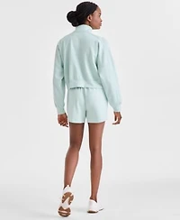 Ideology Womens Quarter Zip Sweatshirt Shorts Exclusively At Macys