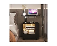 Vlsrka Vanity Makeup Desk with Mirror and Lights