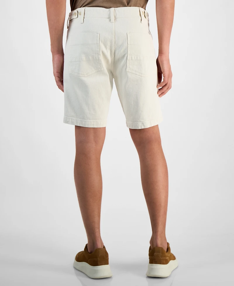 Guess Men's Herringbone Utility Shorts