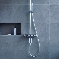 Mist Water Softening Aluminum Shower Filter, 8 Stage Filtration System, Ideal for Hand-held Shower Arms, Effectively Removes Chlorine, Reduces Dry Itc