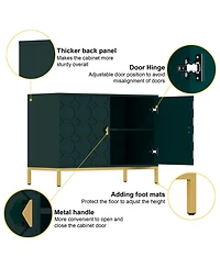 Freestanding Storage Cabinet 2-Door Accent Cabinet