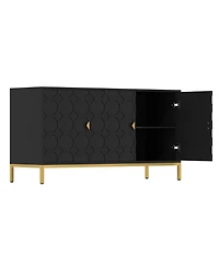 Freestanding Storage Cabinet 3-Door Accent