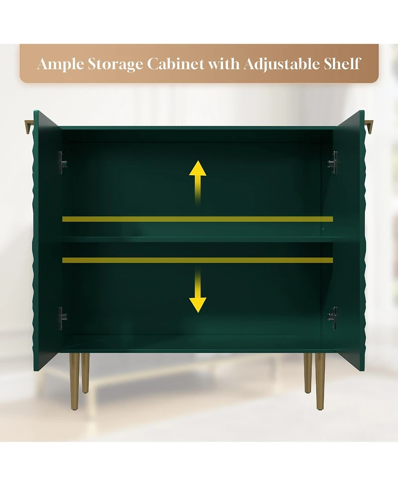 Boyel Living 2 Door Locker Accent Cabinet