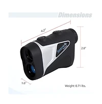 SereneLife Golf Laser Range Finder Monocular with Pin-Seeking Mode