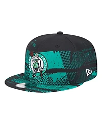 New Era Men's Black Boston Celtics Tip-Off 9FIFTY Snapback Hat