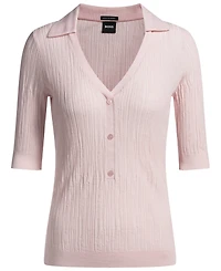 Boss by Hugo Women's V-Neck Short-Sleeve Sweater