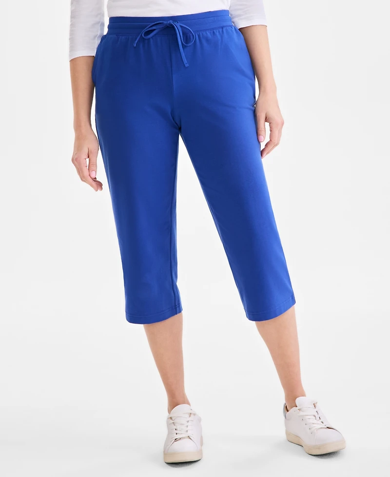 Style & Co Women's Mid Rise Capri Sweatpants