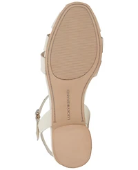 Lucky Brand Women's Zilma Ankle Strap Fisherman Flat Sandals