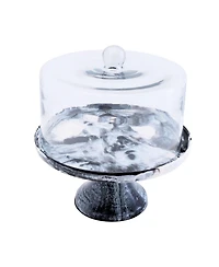Godinger Lucente Resin Cake Stand and Dome