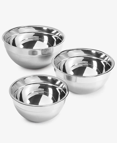 Arch Studio Stainless Steel Mixing Bowls, Set of 3, Exclusively at Macy's