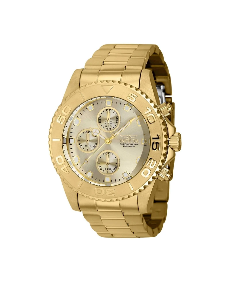 Invicta Men's 43410 Pro Diver Quartz Chronograph Champagne Dial Watch