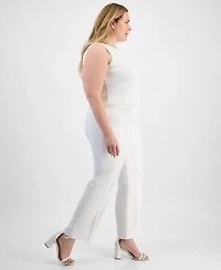 Anne Klein Plus High Rise Pull-On Pants