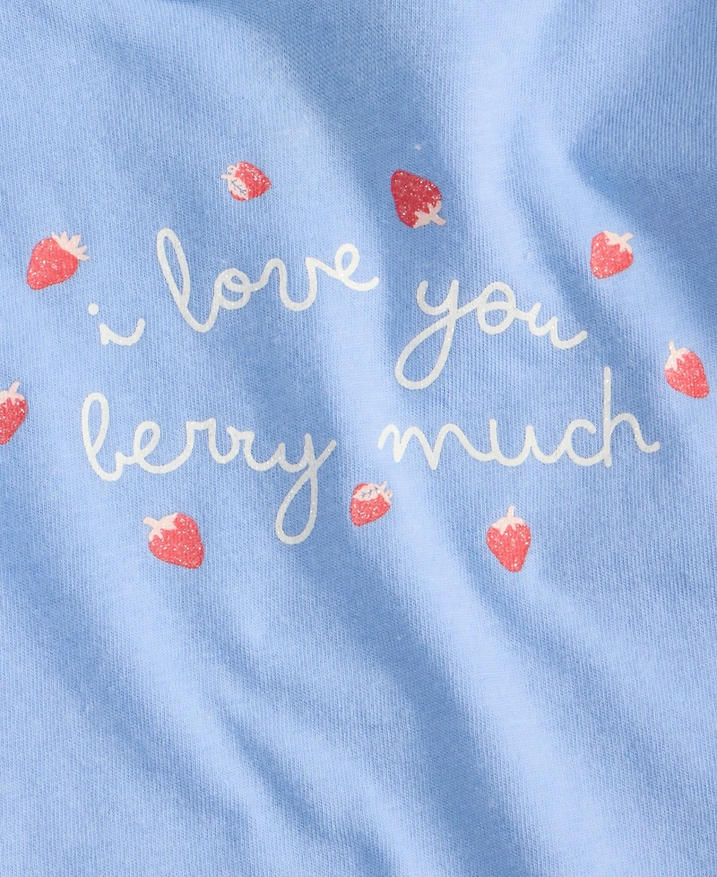 First Impressions Baby Girls I Love You Berry Much Graphic T-Shirt, Exclusively at Macy's