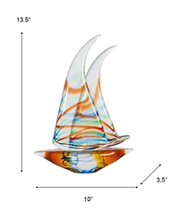 Dale Tiffany Chimera Sail Boat Sculpture