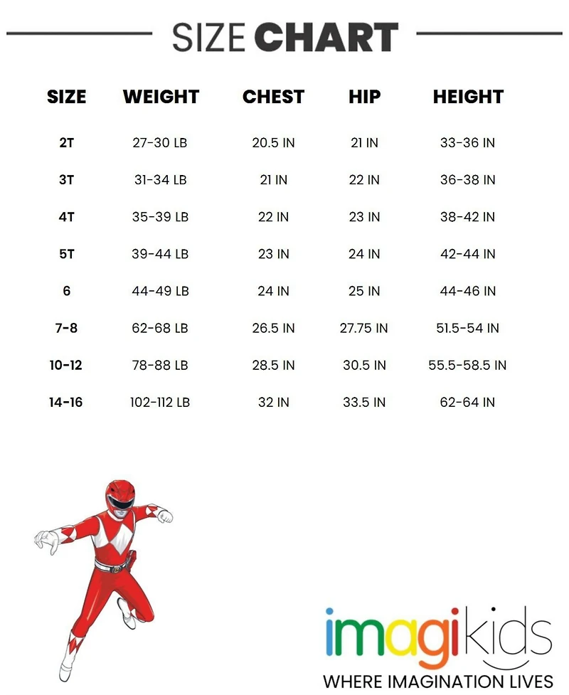 Power Rangers Boys Pink Ranger Yellow Ranger Red Ranger 2 Pack T-Shirts to