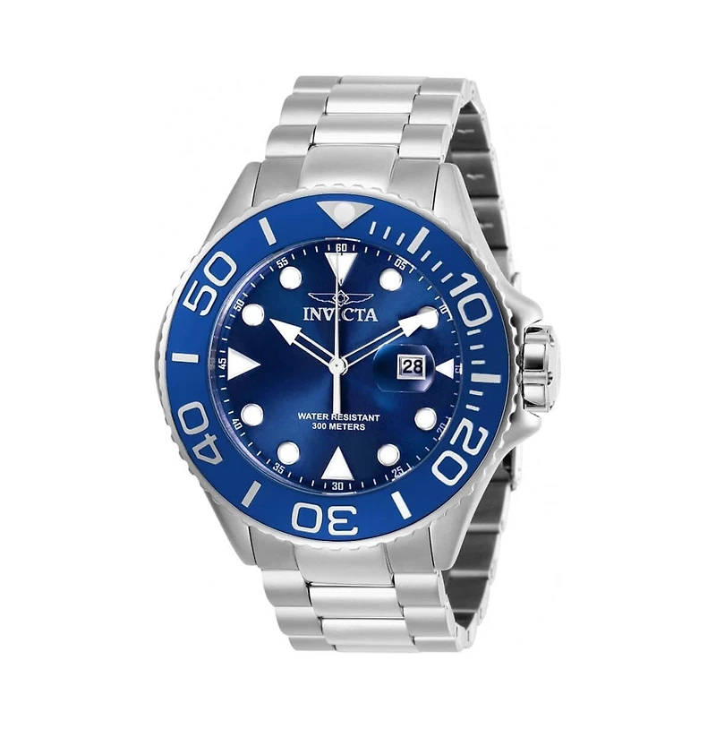 Invicta Men's 28766 Pro Diver Quartz 3 Hand Blue Dial Watch