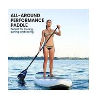 SereneLife Adjustable 3-Piece Sup Paddle with Carry Bag