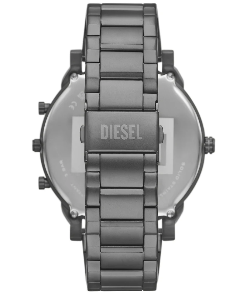 Diesel Men's Mr. Daddy Slim Quartz Three-Hand Date Gray Stainless Steel Watch, 54mm