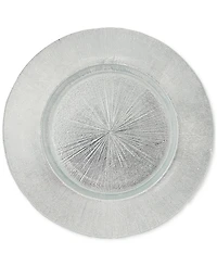 American Atelier Silver Antiqued Glass Charger Plates, Set of 4