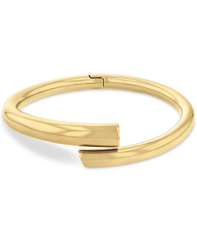 Calvin Klein Silver-Tone Ck Spiral Hinge Bracelet