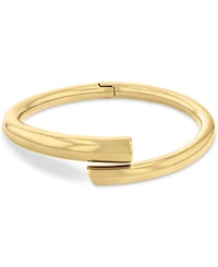 Calvin Klein Silver-Tone Ck Spiral Hinge Bracelet