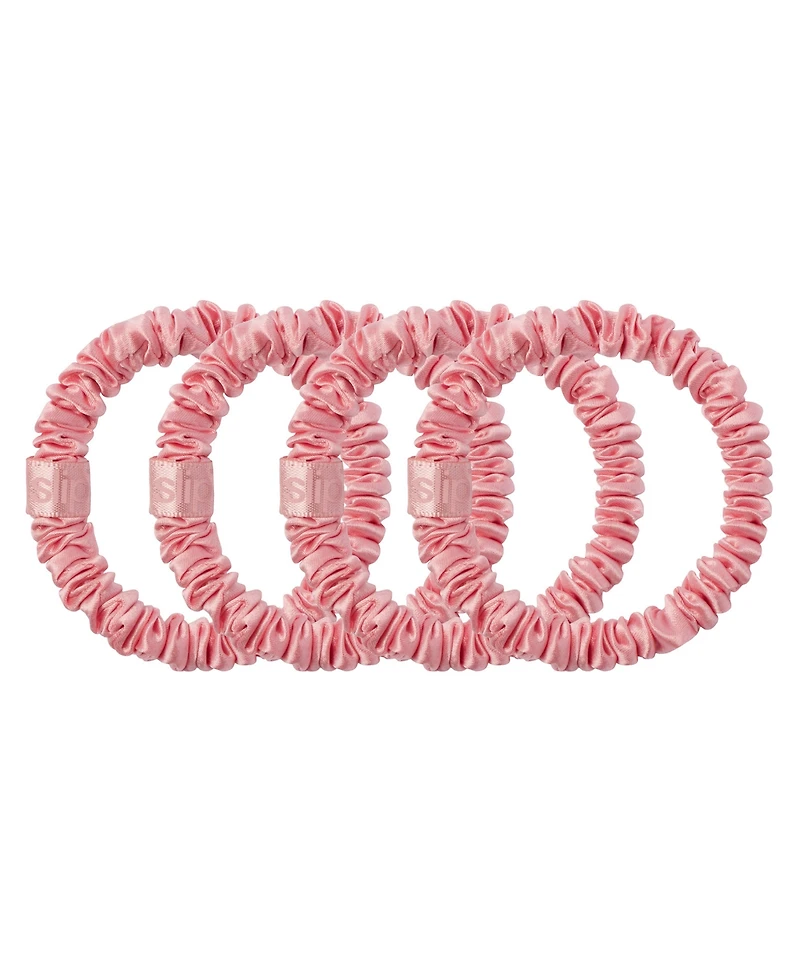 Slip 4-Pc. Pure Silk Back-to-Basics Skinny Scrunchies Set