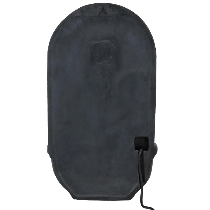 Messina 26-Inch Polystone Outdoor Wall Water Fountain - Electric Submersible Pump - Florentine Stone Finish